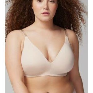 SOMA vanishing 360 perfect coverage bra in creamy pink size 44D